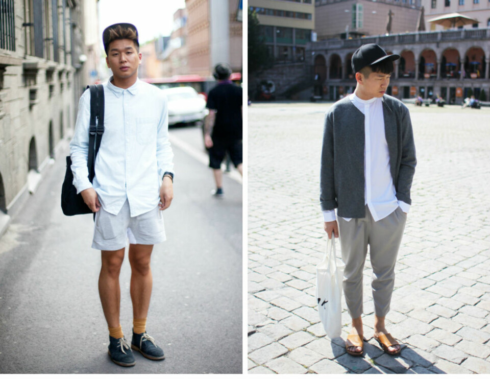 I FORKANT: Johnny Huynh, også kjent bak bloggenavnet JFRESH, har gått med den øverste skjorteknappen kneppet i en årrekke. - Jeg synes det er kjempefint, det gir antrekket noe ekstra, sier han.