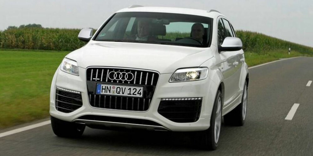 I 2008 lanserte Audi Q7 med en V12-dieselmotor på 500 hk og 1000 Nm. FOTO: Vi Menn Bil Top Gear I 2008 lanserte Audi Q7 med en V12-dieselmotor på 500 hk og 1000 Nm. FOTO: Vi Menn Bil Top Gear