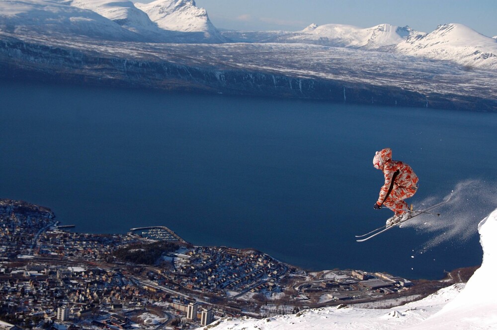 NARVIK: Få bakker byr på tilsvarende utsikt.