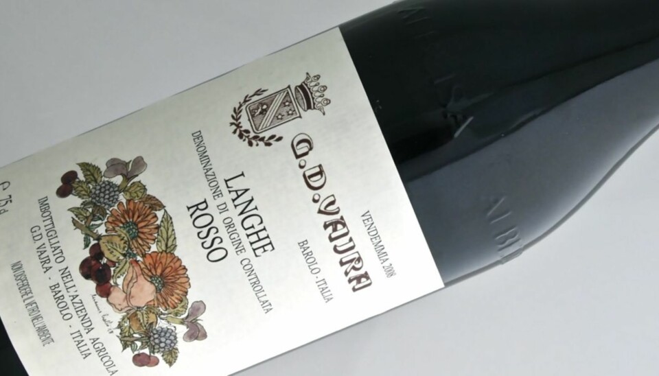 PIEMONTE: Vajra Langhe Rosso kommer fra det klassiske vindistriktet Piemonte.