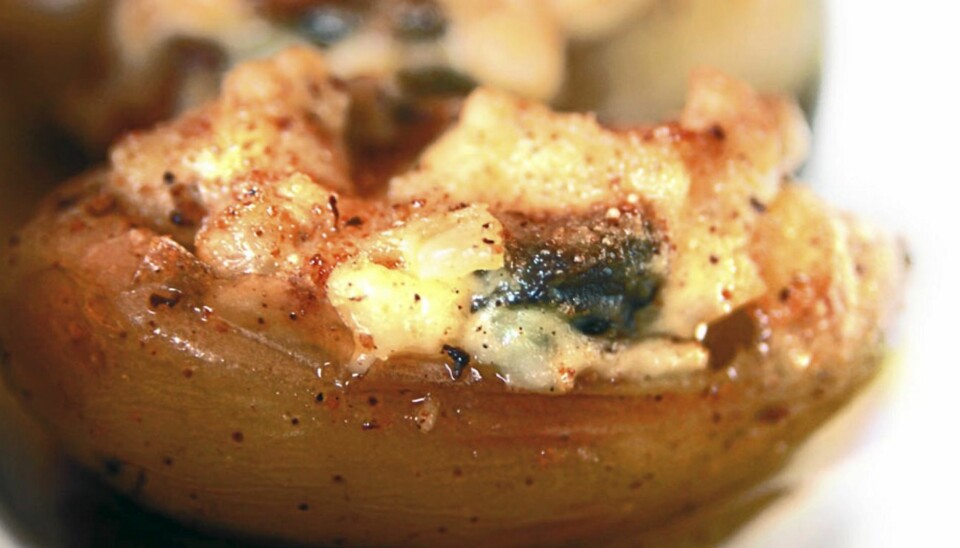 BAKT POTET: Slik blir poteten både kul og god.