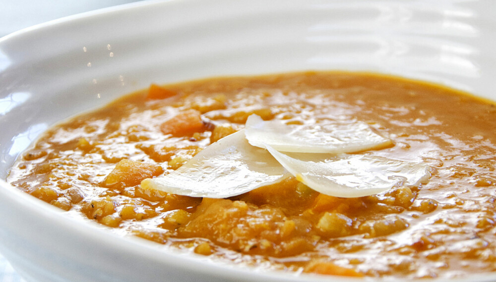 LINSESUPPE: Denne suppe er kjapp, enkel og veldig god.