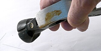 MAGNETHOLDER: Holder til spikeren på toppen av hodet. Smart detalj på Stanley FatMax MAGNETHOLDER: Holder til spikeren på toppen av hodet. Smart detalj på Stanley FatMax