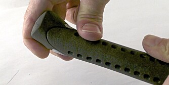 SLAPP: To av gummigrepene strakk seg og ble myke i enden. SLAPP: To av gummigrepene strakk seg og ble myke i enden.