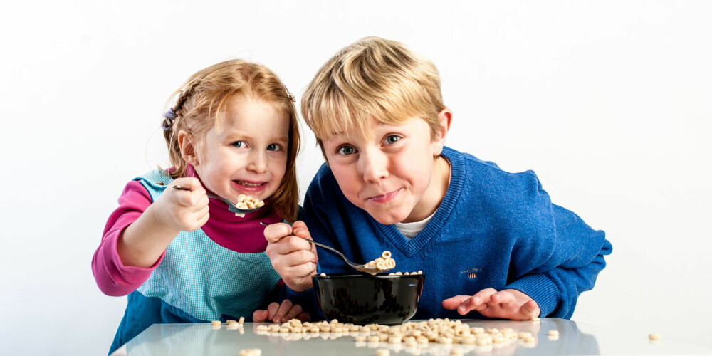 NAMNAM: Cheerios er blant Tilde og Steffens frokost-favoritter.