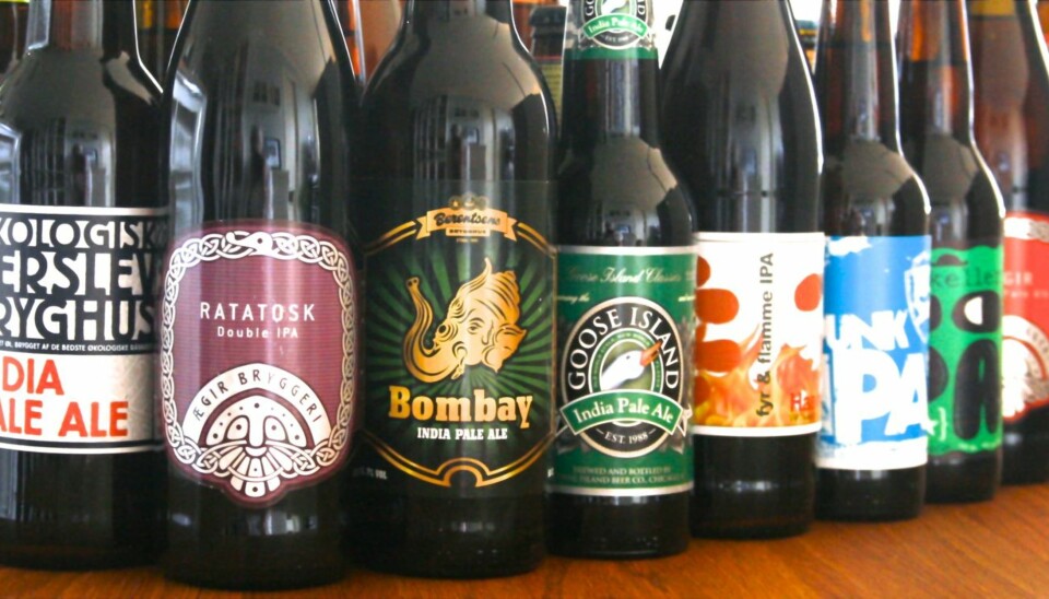 PALE ALE OG IPA: Ølene hadde en alkoholprosent fra 5,6 til 14,0.