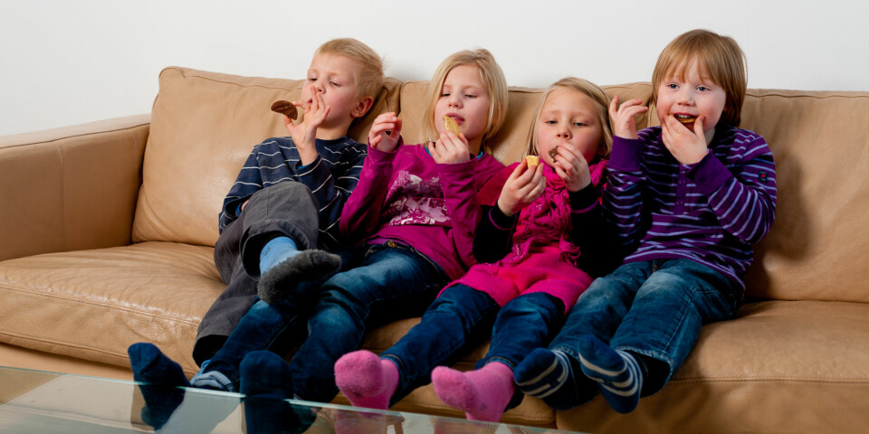 FERDIGTESTA: Da var det godt å legge seg tilbake i sofaen og legge beina på bordet.