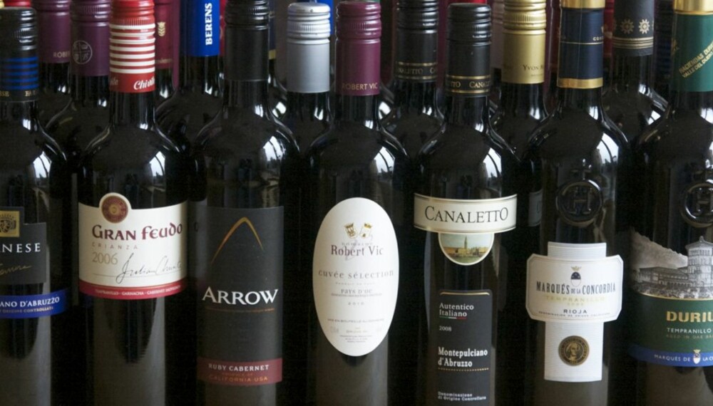 BILLIGE RØDVINER: De klassiske vinlandene Frankrike, Italia og Spania dominerte i testen. BILLIGE RØDVINER: De klassiske vinlandene Frankrike, Italia og Spania dominerte i testen.