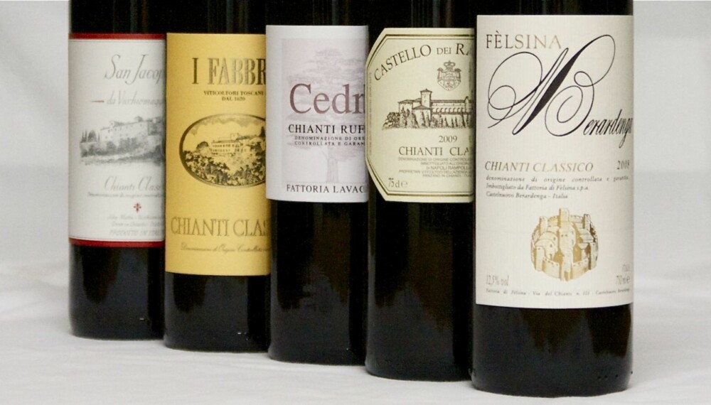 ERKEITALIENSK: Chianti kommer fra hjertet av Toscana. ERKEITALIENSK: Chianti kommer fra hjertet av Toscana.