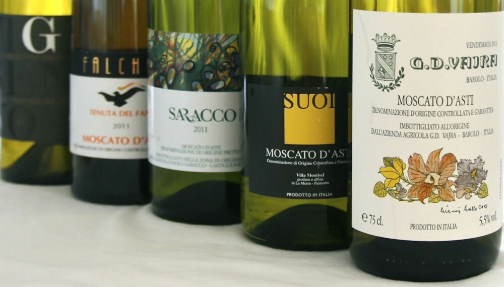 SØDMEFULLE: Moscato-vinene fra Piemonte er aromatiske og har en vidunderlig fruktighet og sødme.