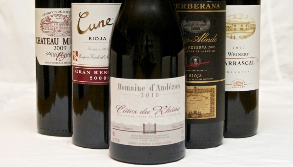 LAMMEVINER: Viner fra både Rhône, Rioja, Bordeaux og Argentina passer til lam.