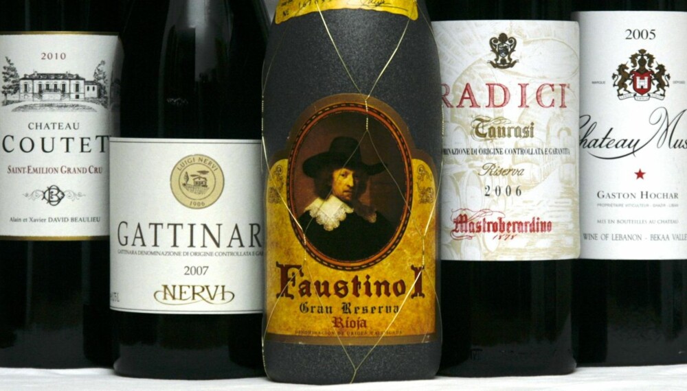 FLOTTE VINER: En fransk, en spansk, to italienere og en libaneser. FLOTTE VINER: En fransk, en spansk, to italienere og en libaneser.