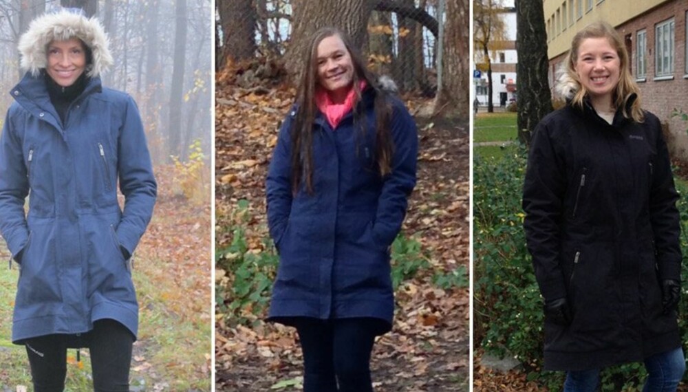 TESTERNE: Malin Iren Haug, Maren Haugeto og Heidi Camilla Raaberg har testet 12 parkaser for kaldt, surt og vått vær. TESTERNE: Malin Iren Haug, Maren Haugeto og Heidi Camilla Raaberg har testet 12 parkaser for kaldt, surt og vått vær.