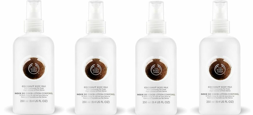 SPRAY PÅ: Body Shop Coconut Body Milk, kr 149.