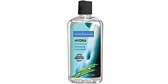 GLIDEMIDDEL: Hydra organisk glidemiddel, Intimate Organics. Vannbasert, tilnærmet fritt for lukt og smak og 100% organisk. 199 kroner, Erotikknett.no.