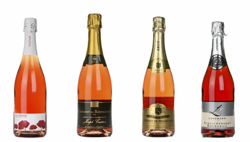 Vi har testet 11 rosa musserende viner.