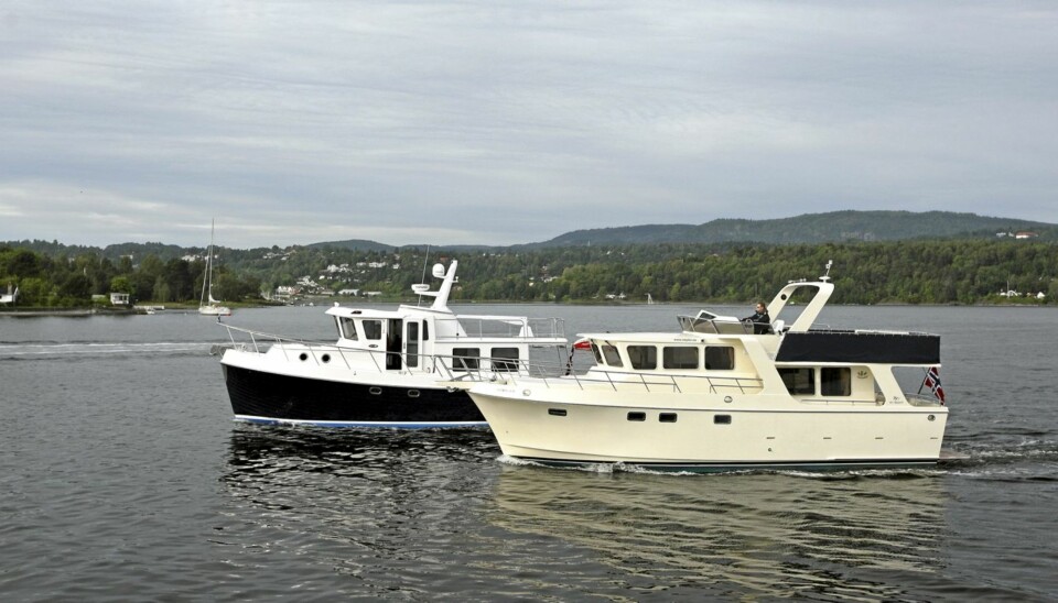 NY TREND: American Tug 41 og Royaler 42 Pilothouse representerer en relativt ny trend med sitt typiske yrkesimage, selv om dette tilsynelatende er velkjente farskoster.