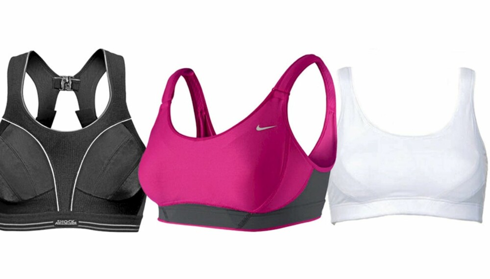 FRA VENSTRE: Shock Absorber Run, Nike Swift Uback og Casall 1627 high impact performance. FRA VENSTRE: Shock Absorber Run, Nike Swift Uback og Casall 1627 high impact performance.