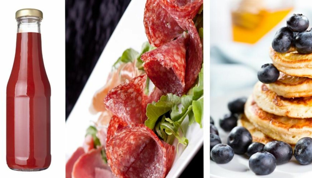 GUILTY PLEASURES: Ketsjup, pannekakker og ølpølse er noen av ingrediensene ShapeUp- redaksjonen ikke klarer seg uten. GUILTY PLEASURES: Ketsjup, pannekakker og ølpølse er noen av ingrediensene ShapeUp- redaksjonen ikke klarer seg uten.