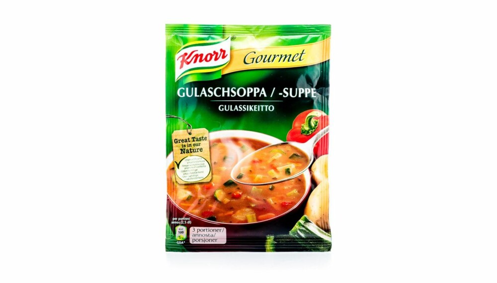 TEST AV POSESUPPE: Knorr Gourmet Gulasjsuppe.