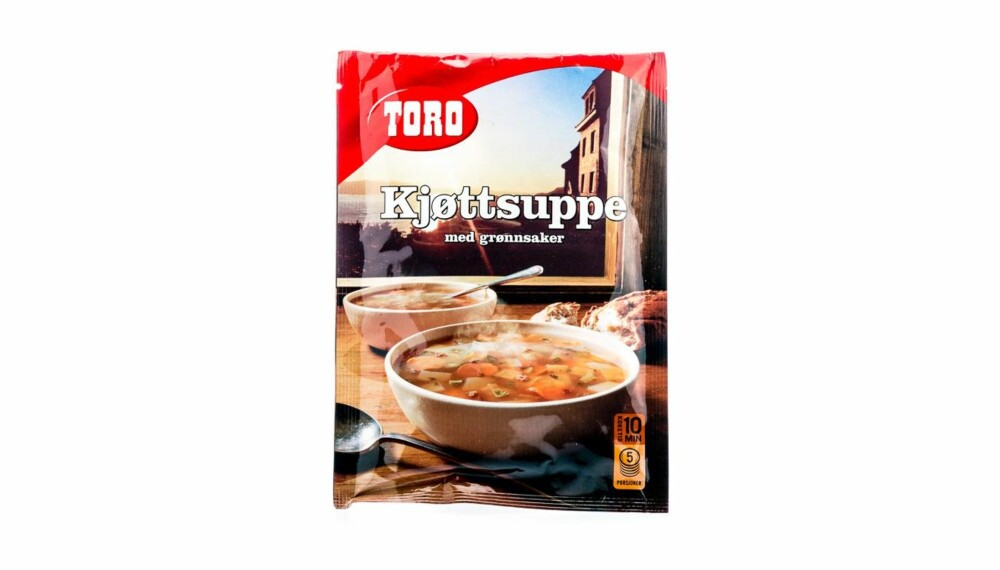 TEST AV POSESUPPE: Toro kjøttsuppe med grønnsaker.