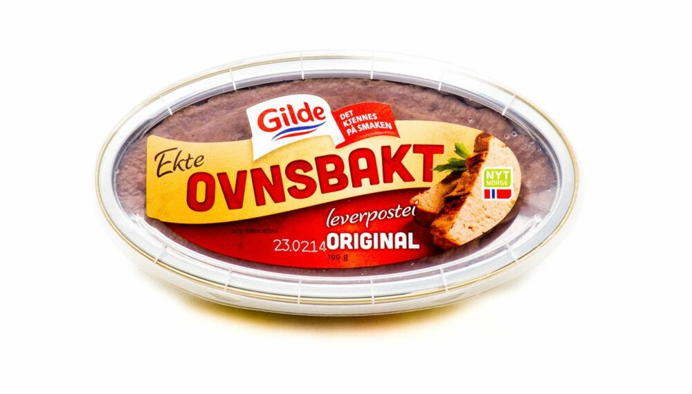 TEST AV OVNSBAKT LEVERPOSTEI: Gilde original ekte ovnsbakt leverpostei TEST AV OVNSBAKT LEVERPOSTEI: Gilde original ekte ovnsbakt leverpostei