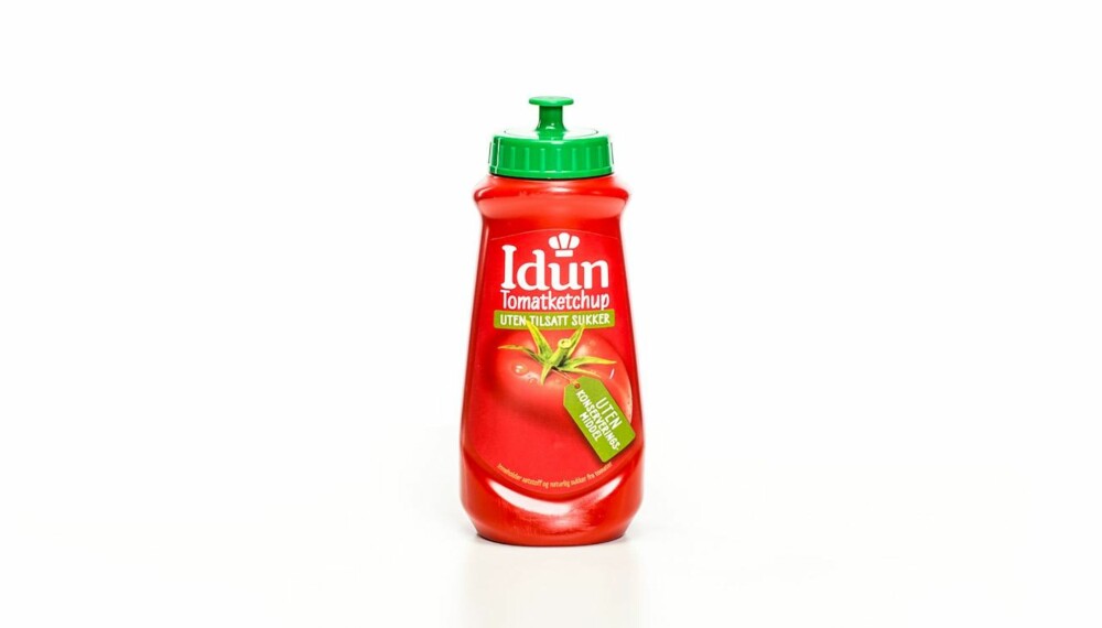 TEST AV KETSJUP: Idun tomatketchup uten tilsatt sukker. TEST AV KETSJUP: Idun tomatketchup uten tilsatt sukker.