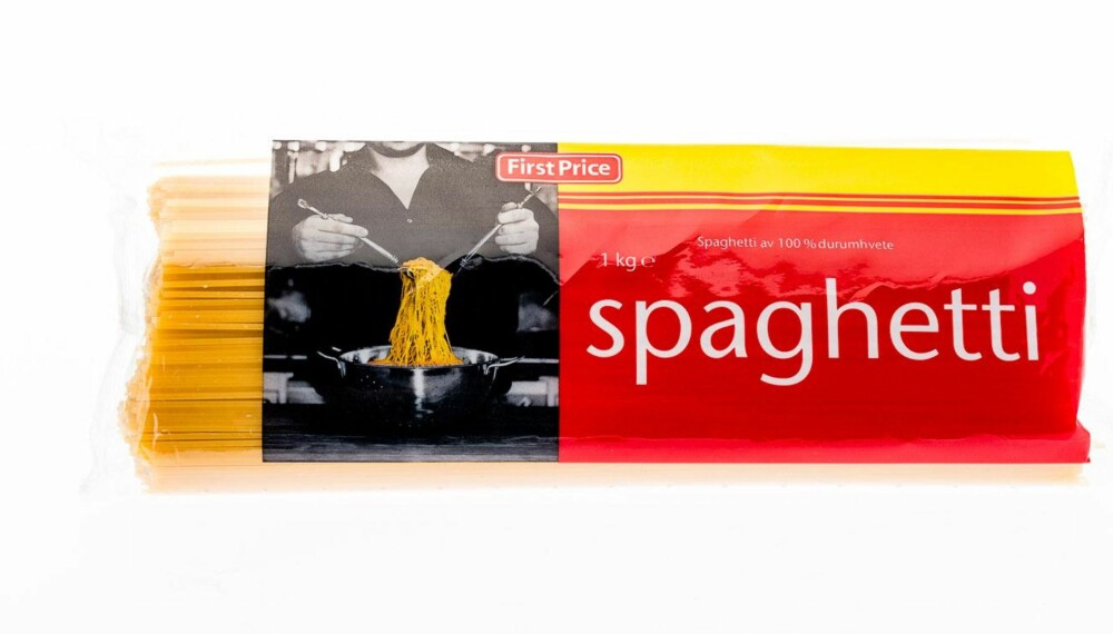 TEST AV SPAGETTI: First Price Spaghetti