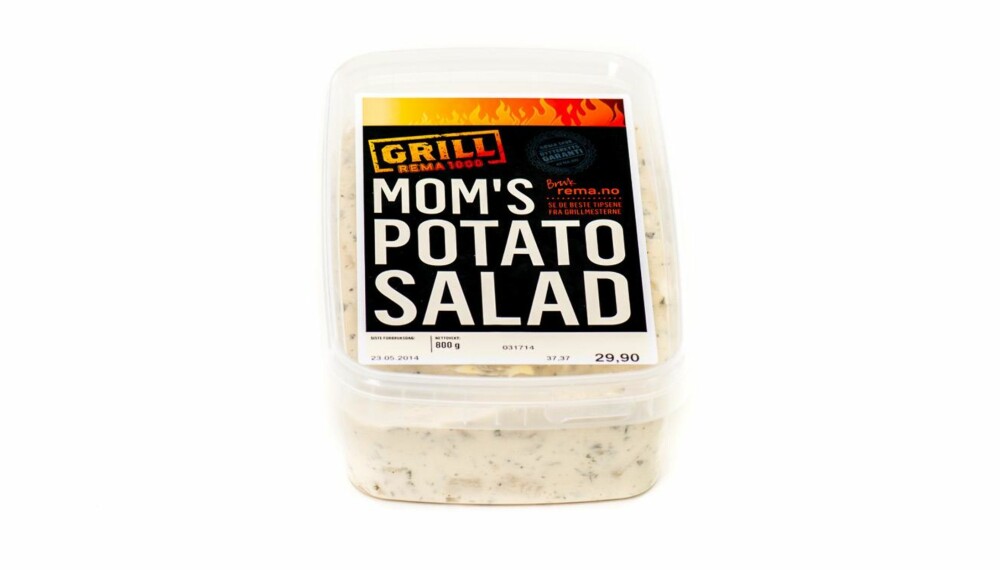 TEST AV POTETSALAT: Mom's potato salad.
