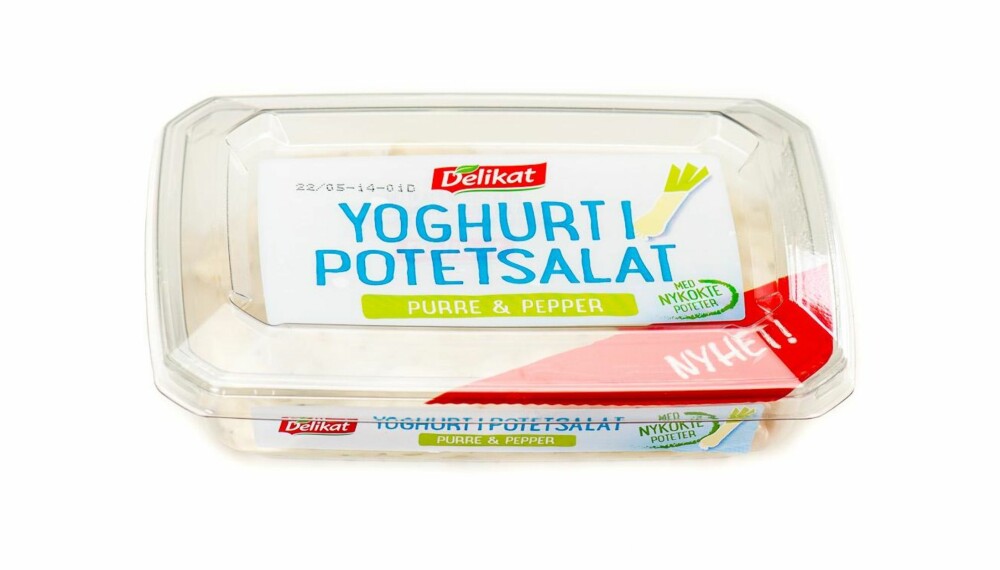 TEST AV POTETSALAT: Delikat yoghurt i potetsalat.