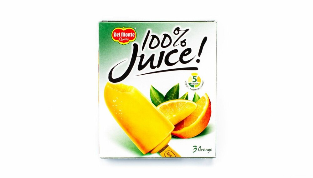 TEST AV ALTERNATIV IS: Del Monte 100 % juice-is.