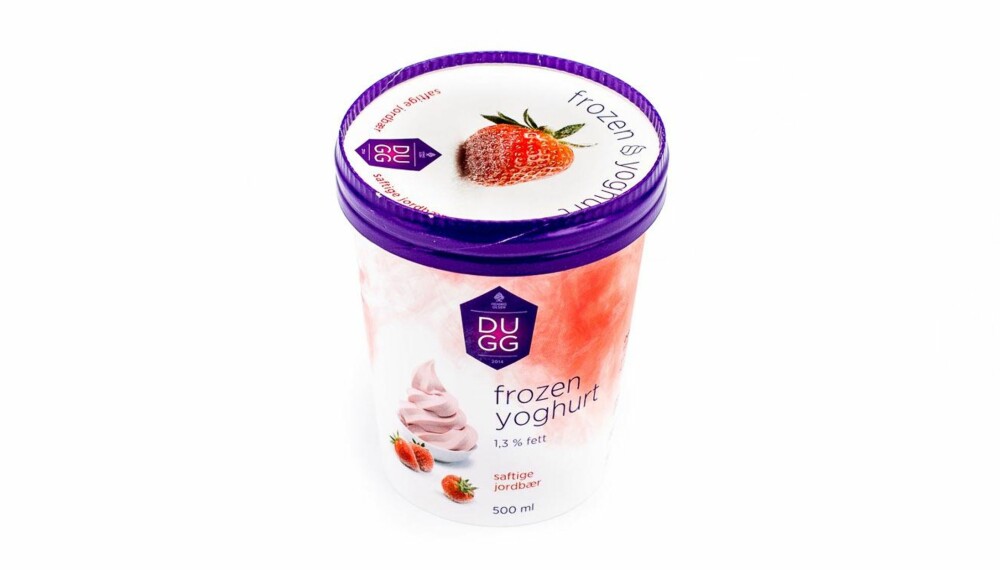 TEST AV ALTERNATIV IS: Dugg Frozen Yoghurt jordbær.