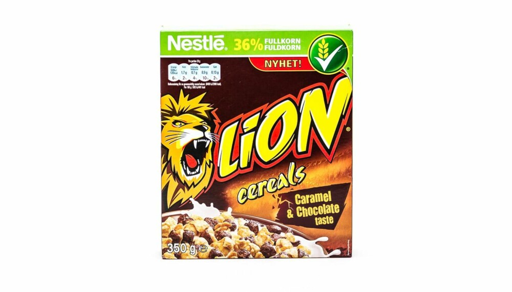 TEST AV FROKOSTBLANDING: Nestlé Lion cereals caramel & chocolate taste.