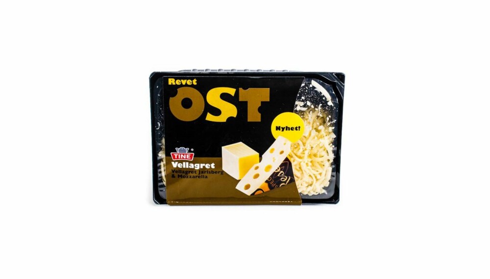 TEST AV PIZZAOST: Tine vellagret revet ost av Jarlsberg og mozzarella
