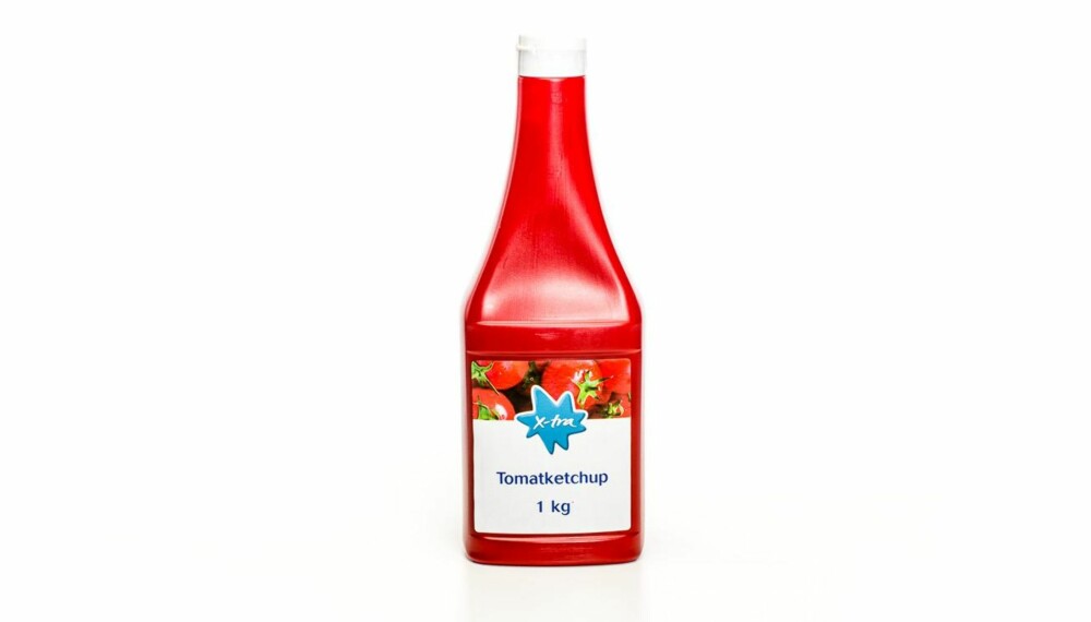 TEST AV KETSJUP: X-tra tomatketchup. TEST AV KETSJUP: X-tra tomatketchup.