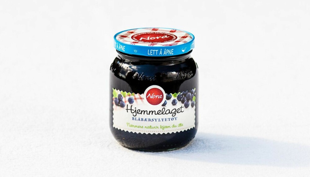 TEST AV BLÅBÆRSYLTETØY: Nora hjemmelaget blåbærsyltetøy TEST AV BLÅBÆRSYLTETØY: Nora hjemmelaget blåbærsyltetøy