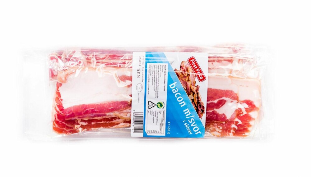 TEST AV BACON: First Price bacon med svor.