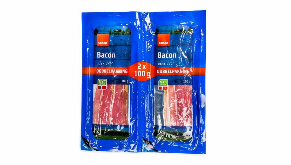 TEST AV BACON: Coop bacon uten svor.