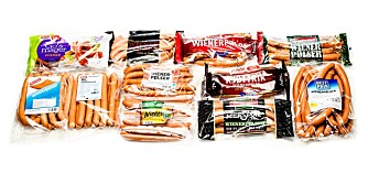 TEST AV WIENERPØLSER: Vi har testet 11 ulike typer wienerpølser laget av svin- og storfekjøtt. TEST AV WIENERPØLSER: Vi har testet 11 ulike typer wienerpølser laget av svin- og storfekjøtt.