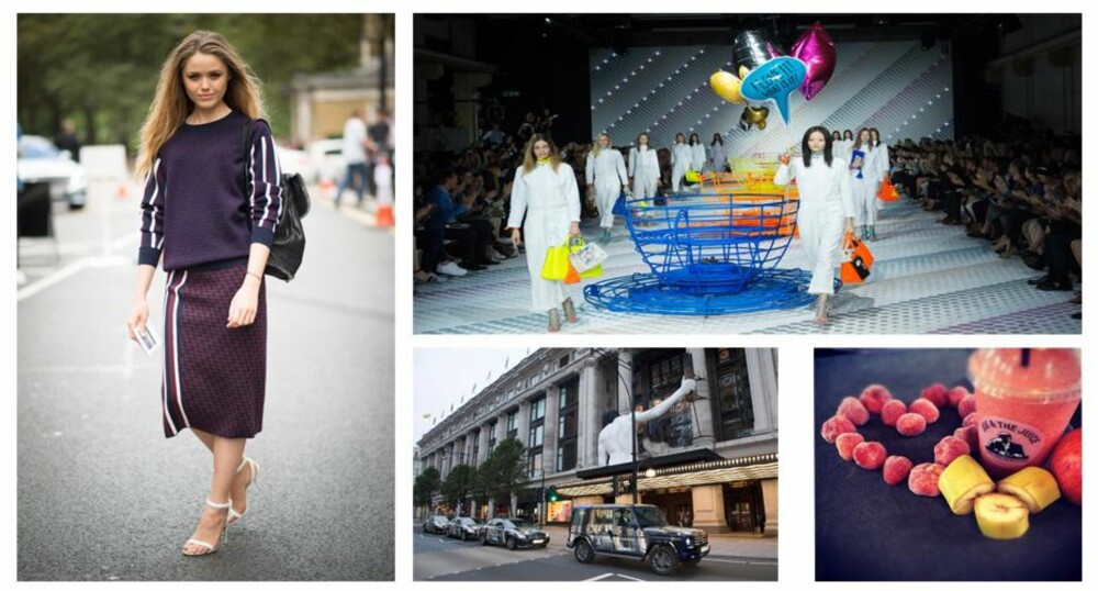 I London: Lara Benjamin så kule itjenter som Kristina Bazan. Drakk juice fra Joe & The Juice og så veskekolleksjonen til Anya Hindmarch. I London: Lara Benjamin så kule itjenter som Kristina Bazan. Drakk juice fra Joe & The Juice og så veskekolleksjonen til Anya Hindmarch.