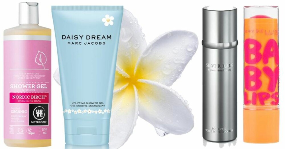 BILLIG OG DYRT: Nordic Birch Organic Shower Gel fra Urtekram, 70 kr. Marc Jacobs Daisy Dream Shower Gel, 330 kr. Baby Lips fra Maybelline, 39 kr. Leppepomaden fra Crème de la Mer, 462 kr. BILLIG OG DYRT: Nordic Birch Organic Shower Gel fra Urtekram, 70 kr. Marc Jacobs Daisy Dream Shower Gel, 330 kr. Baby Lips fra Maybelline, 39 kr. Leppepomaden fra Crème de la Mer, 462 kr.