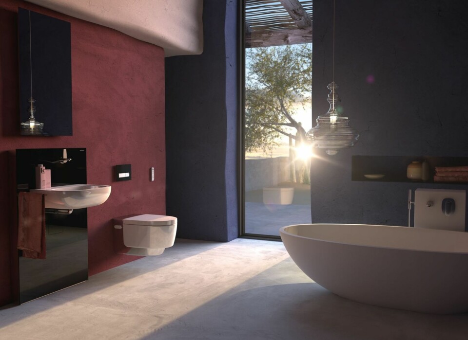 Harmoniske, behagelige farger og ny teknologi gir spafølelse på badet.