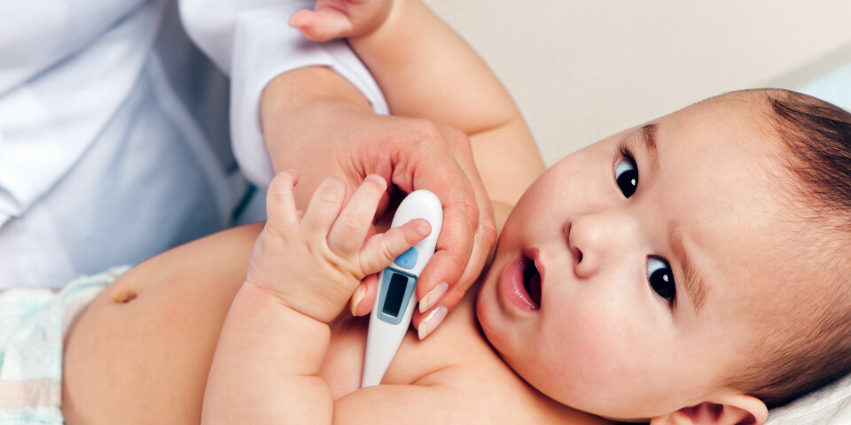 FORKJØLET BABY: Om spedbarnet er blitt forkjølet eller tett i nesen er det flere ting du kan gjøre for å hjelpe den lille. Foto: Gettyimages.com.