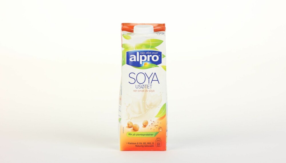 Alpro Soya us�tet

Produsent: Alpro C.V.A.

Pris: 30 kr

N�ringsinnhold per 100 ml:

Energi: 32 kcal

Fett/hvorav mettet fett: 1,8/0,3 g

Karbohydrater: 0 g

Hvorav sukkerarter: 0 g

Protein: 3,3 g

Kalsium: 120 mg

Vitamin D: 0,75 �g

Vitamin B2: 0,21 mg

Vitamin B12: 0,38 �g

Mest protein, null sukker, beriket med kalsium og vitaminene D, B2 og B12, fint kaloriinnhold.
---------------------------
Oslo/studio 20170622; Klikk.no, Foreldre og Barn, Hjemmet, Shape-Up



Alternativ melk



Oslo/studio 22062017; Klikk.no, Foreldre og Barn, Hjemmet, Shape-Up



Alternativ melk *** Local Caption *** Alpro Soya us�tet

Produsent: Alpro C.V.A.

Pris: 30 kr

N�ringsinnhold per 100 ml:

Energi: 32 kcal

Fett/hvorav mettet fett: 1,8/0,3 g

Karbohydrater: 0 g

Hvorav sukkerarter: 0 g

Protein: 3,3 g

Kalsium: 120 mg

Vitamin D: 0,75 �g

Vitamin B2: 0,21 mg

Vitamin B12: 0,38 �g

Mest protein, null sukker, beriket med kalsium og vitaminene D, B2 og B12, fint kaloriinnhold.
---------------------------
Oslo/studio 20170622; Klikk.no, Foreldre og Barn, Hjemmet, Shape-Up



Alternativ melk



Oslo/studio 22062017; Klikk.no, Foreldre og Barn, Hjemmet, Shape-Up



Alternativ melk