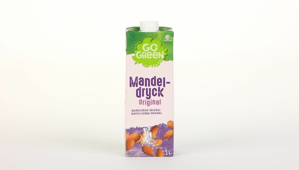 GoGreen Mandeldrikk Original

Produsent: Lantm�nnen Cerealia

Pris: 38 kr

N�ringsinnhold per 100 ml:

Energi: 20 kcal

Fett/hvorav mettet fett: 1,1/0,1 g

Karbohydrater: 2,8 g

Hvorav sukkerarter: 2,5 g

Protein: 0,4 g

Kalsium: �

Vitamin D: �

Vitamin B2: �

Vitamin B12: �

Heller ikke tilsatt kalsium eller vitaminer, men tilsatt sukker tilsvarende litt mer enn en sukkerbit per dl drikke. Lite kalorier.
---------------------------
Oslo/studio 20170622; Klikk.no, Foreldre og Barn, Hjemmet, Shape-Up



Alternativ melk



Oslo/studio 22062017; Klikk.no, Foreldre og Barn, Hjemmet, Shape-Up



Alternativ melk *** Local Caption *** GoGreen Mandeldrikk Original

Produsent: Lantm�nnen Cerealia

Pris: 38 kr

N�ringsinnhold per 100 ml:

Energi: 20 kcal

Fett/hvorav mettet fett: 1,1/0,1 g

Karbohydrater: 2,8 g

Hvorav sukkerarter: 2,5 g

Protein: 0,4 g

Kalsium: �

Vitamin D: �

Vitamin B2: �

Vitamin B12: �

Heller ikke tilsatt kalsium eller vitaminer, men tilsatt sukker tilsvarende litt mer enn en sukkerbit per dl drikke. Lite kalorier.
---------------------------
Oslo/studio 20170622; Klikk.no, Foreldre og Barn, Hjemmet, Shape-Up



Alternativ melk



Oslo/studio 22062017; Klikk.no, Foreldre og Barn, Hjemmet, Shape-Up



Alternativ melk