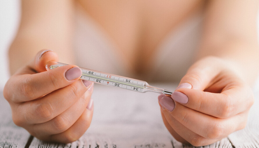 EGGLØSNING: Ett av symptomene på eggløsning er at kroppstemperaturen stiger, og normalt vil temperaturen stige med cirka 0,5 grader.