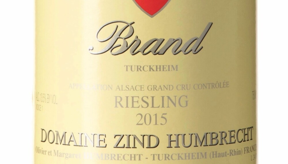 GODT KJØP: Zind-Humbrecht Riesling Brand Grand Cru 2015. Foto: Vinmonopolet