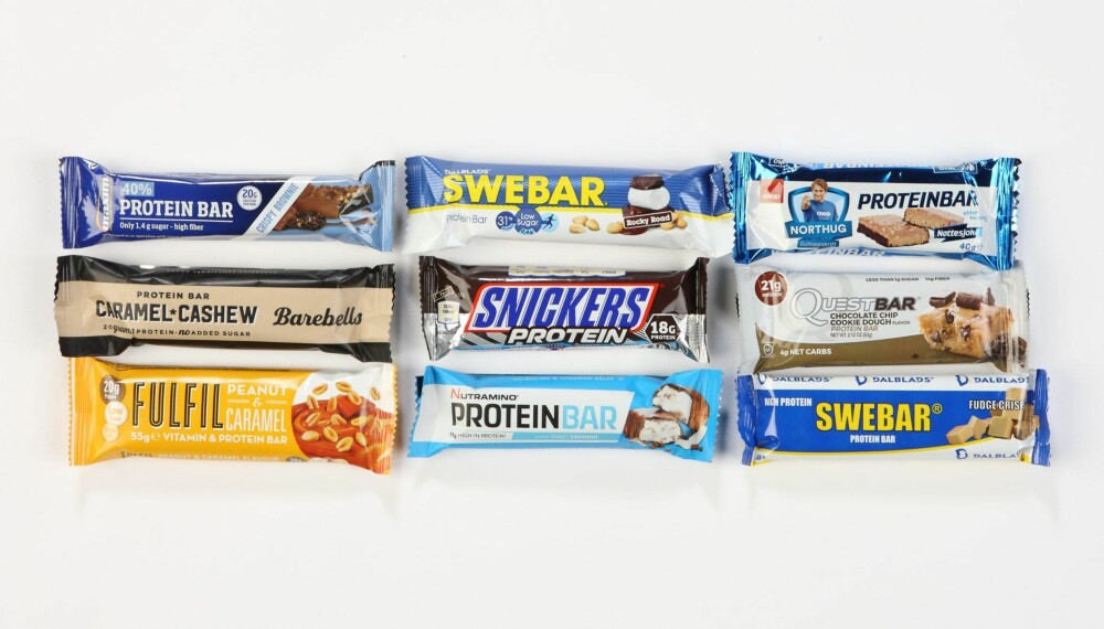 NYTTIG ELLER OVERFLØDIG? En god proteinbar kan være et godt tilskudd når du ikke rekker et mer tidkrevende måltid. Men satyr unna dem med mye sukker og mettet fett. FOTO: Petter Berg NYTTIG ELLER OVERFLØDIG? En god proteinbar kan være et godt tilskudd når du ikke rekker et mer tidkrevende måltid. Men satyr unna dem med mye sukker og mettet fett. FOTO: Petter Berg