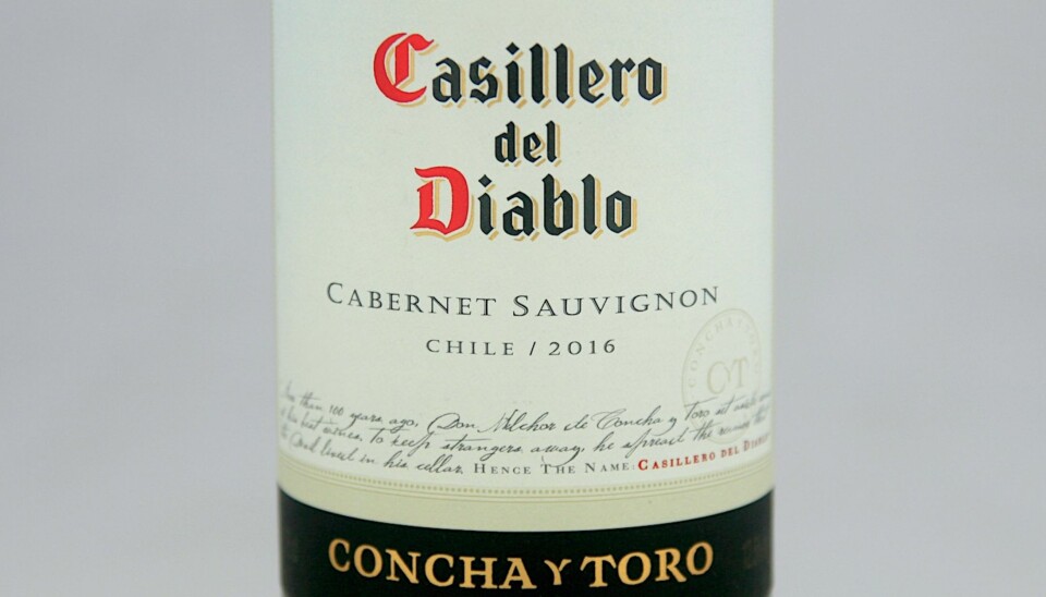 GODT KJØP: Casillero del Diablo Cabernet Sauvignon 2016. Foto: Arnie Stalheim