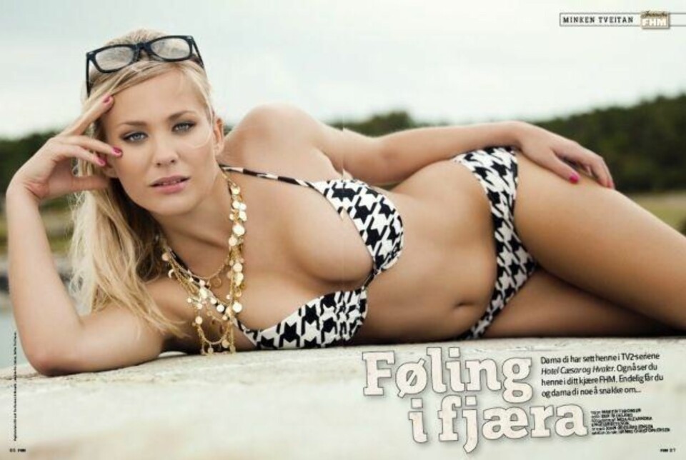 Cæsar-Minken stripper i FHM